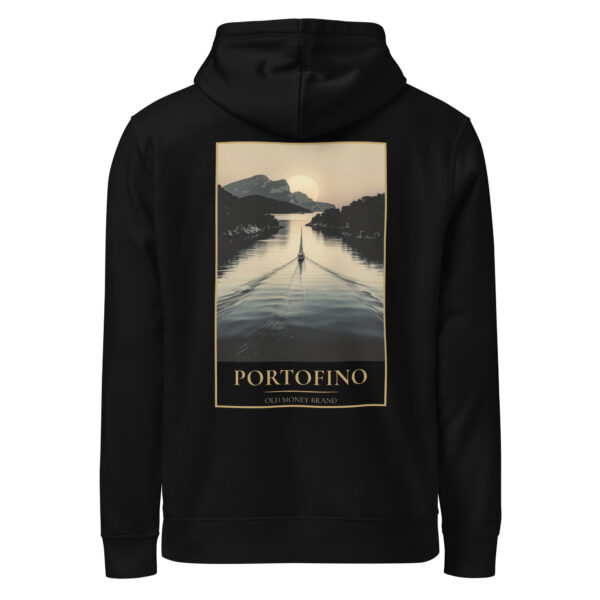 Old Money Hoodie Portofino Rücken Schwarz
