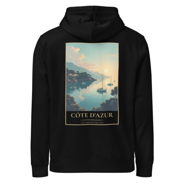 Old Money Hoodie Côte d'Azur Rücken Schwarz