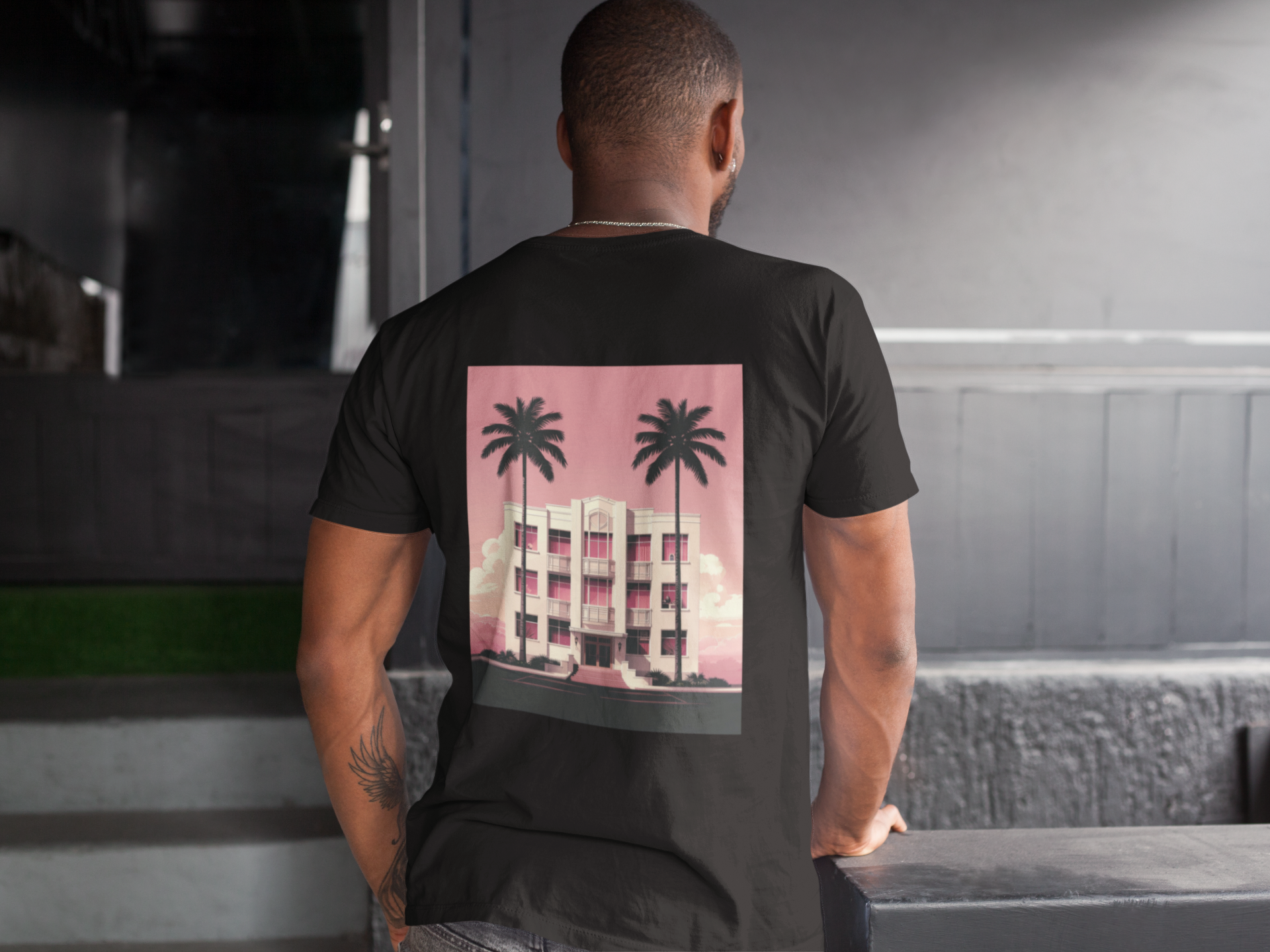Retro Miami Shirt „Coral Gables" – Art Deco | Old Money Brand