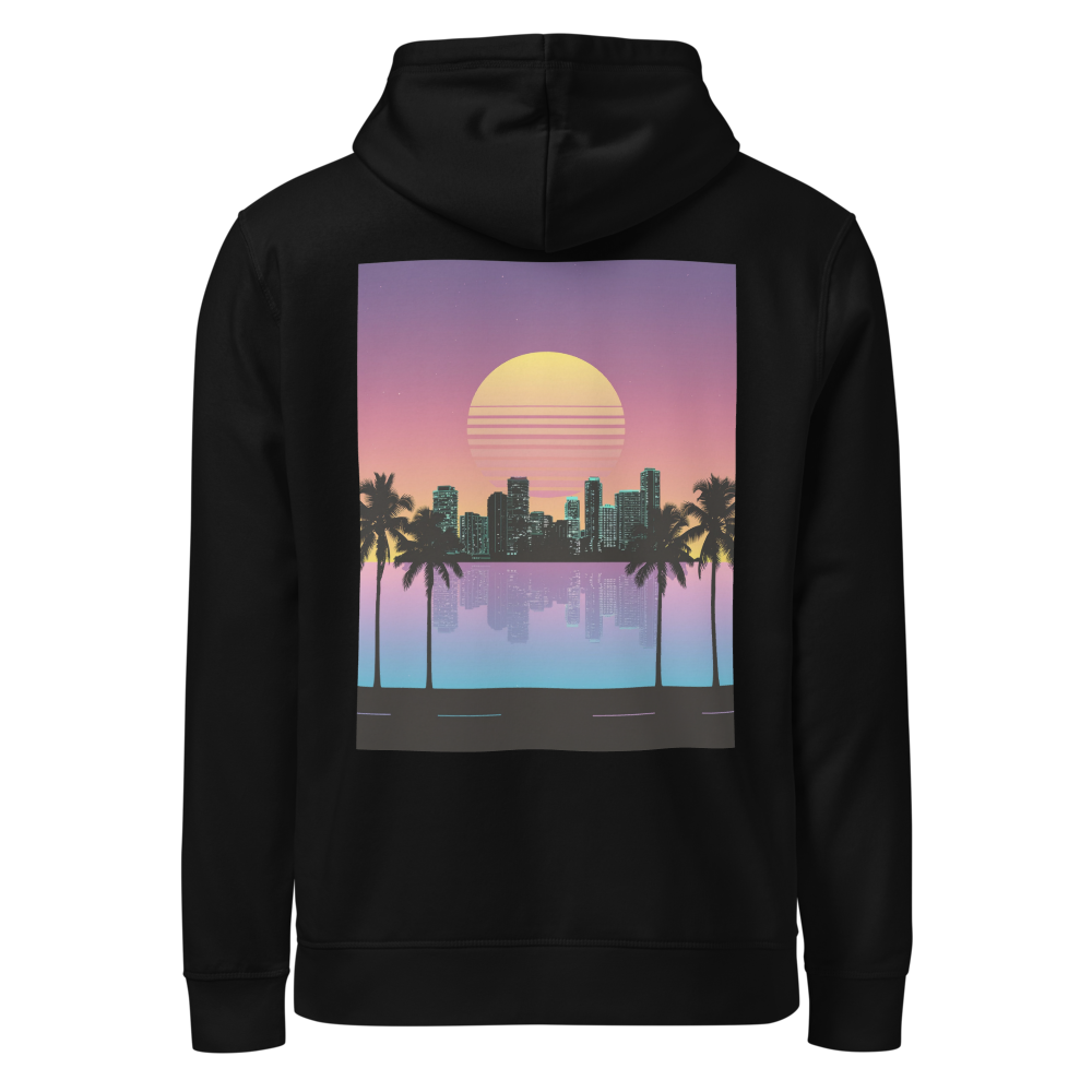 Miami 80s Hoodie „Ocean Drive" – Retro Sunset | Old Money Brand – Bild 4
