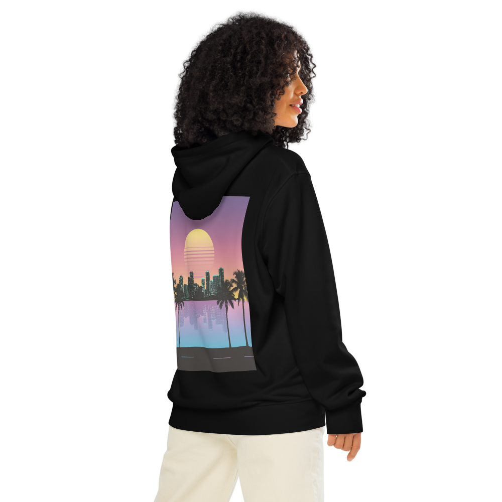 Miami 80s Hoodie „Ocean Drive" – Retro Sunset | Old Money Brand – Bild 2