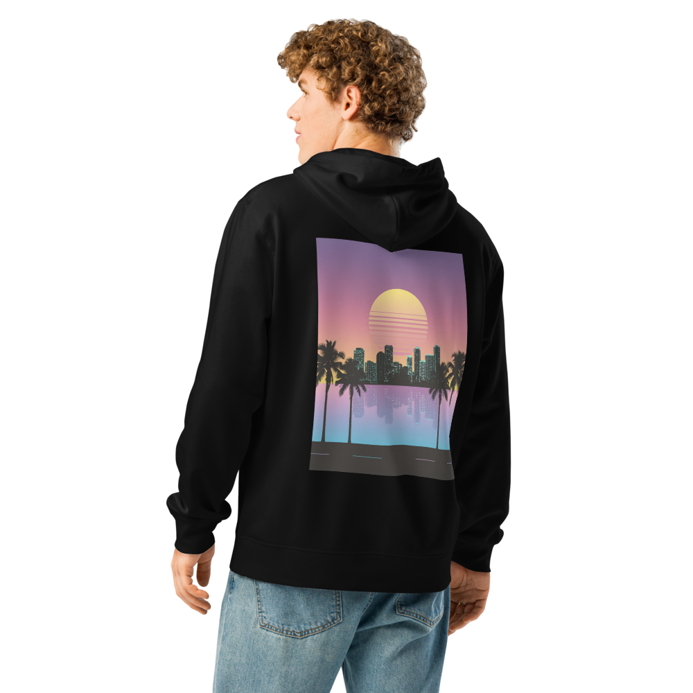 Miami 80s Hoodie „Ocean Drive" – Retro Sunset | Old Money Brand – Bild 8